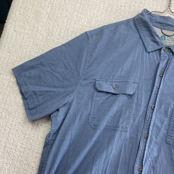 Sierra Designs Mens Outdoor Hiking Tech Short Sleeve Button Down Shirt Size XXL - Picture 3 of 14
